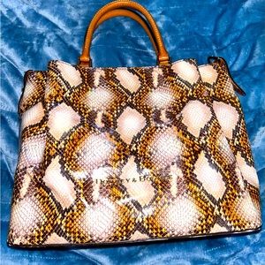 Dooney Python City Barlow Satchel